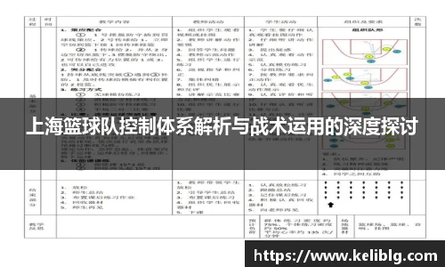pg模拟器上海篮球队控制体系解析与战术运用的深度探讨